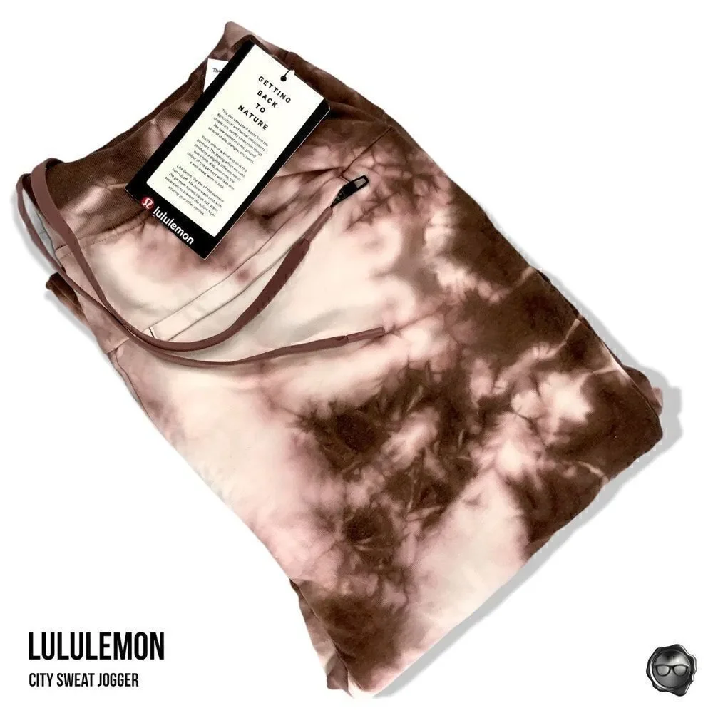 LULULEMON CITY SWEAT JOGGER EARTH DYE / TIE DYE SWEATPANTS MEN’S SIZE SMALL NWT